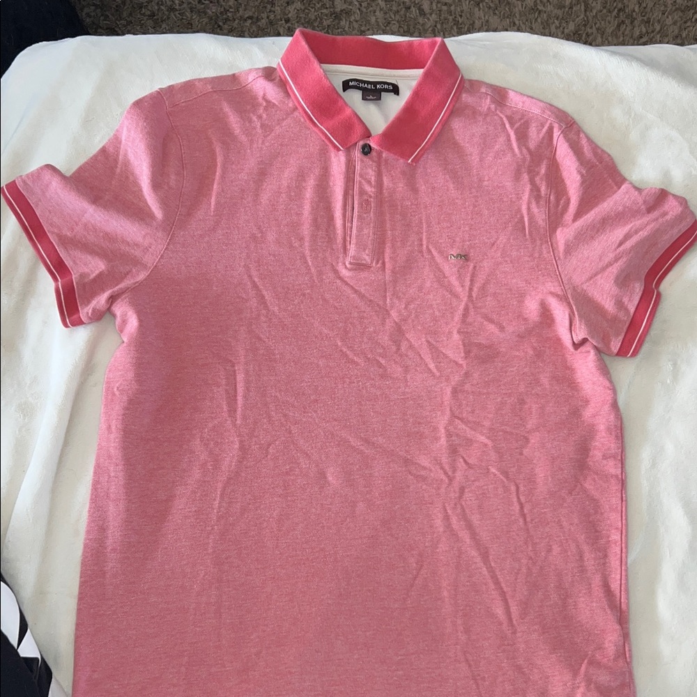 Pinkish/Red Men's Polo Shirt